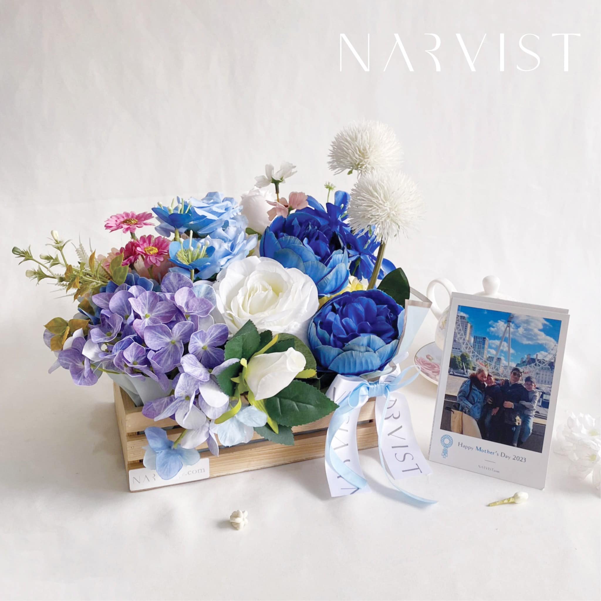 กระเช้าดอกไม้ปลอม