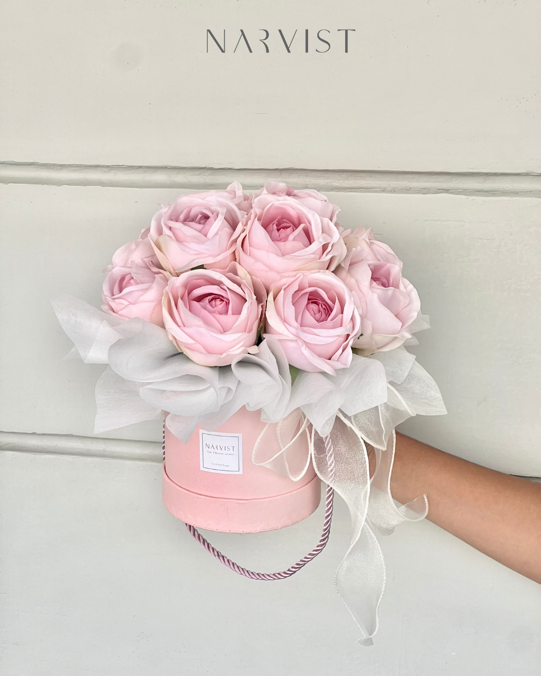 ดอกไม้ประดิษฐ์ กล่องดอกไม้วาเลนไทน์ NV37 (12 ดอก)